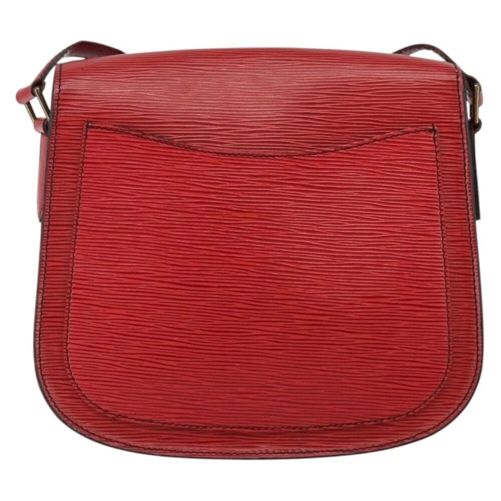 LOUIS VUITTON Epi Saint Cloud GM Shoulder Bag Red M52197 LV Auth BA6120 - Picture 3 of 15
